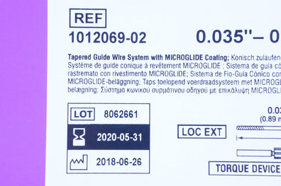 Abbott 1012069-02 Tapered Guide Wire System 0.035inx0.018inx200cm(x)-Box of 5